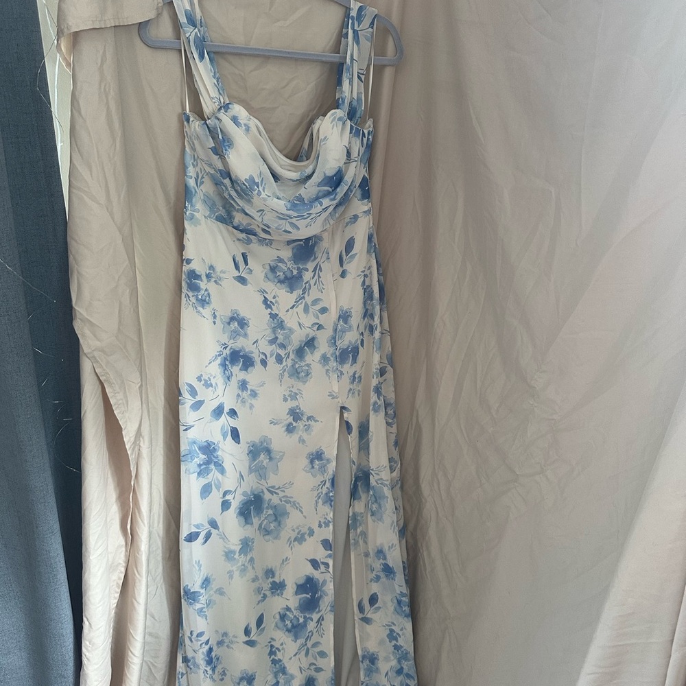 Birdy Grey Cream and Blue Dress